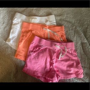 Three pairs of Carter shorts